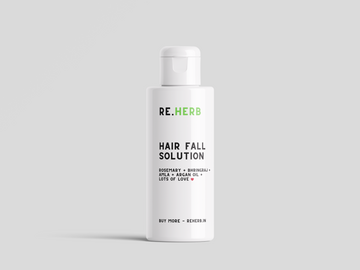 Reherb Hair Oil Solution For Men & Women | Promotes Hair Growth & Reduces Hair Fall | With Rosemary, Castor, Amla, Coconut and Bhringraj Oil | Mineral Oil Free | 100 ml
